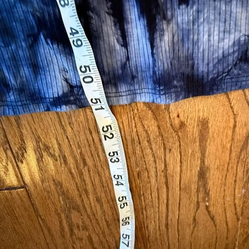Rolla Coster blue tie dye racerback maxi dress M